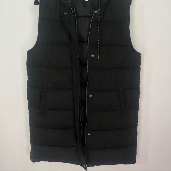 Nordstrom Zella Women’s Black Puffer Vest Hooded Sz XS - Picture 3 of 11
